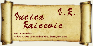 Vučica Raičević vizit kartica